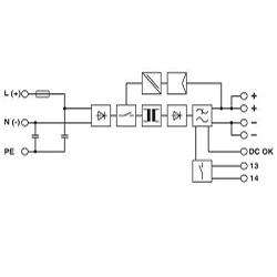 На фото: Блок питания Phoenix Contact quint-ps-100-240ac/24dc/ 5 